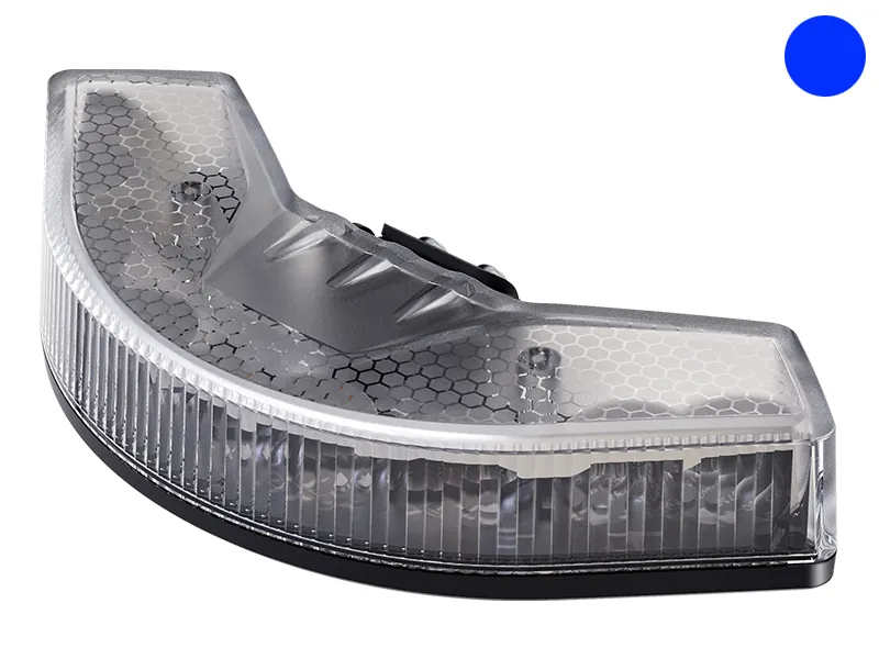 Axixtech Omni View LED įspėjamasis žibintas - 19W, ECE R65, 12-24V, 180° šviesos kampas, mėlyna šviesa - Attēls 2
