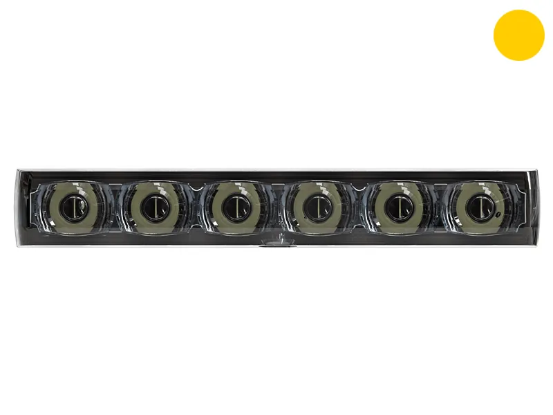 Axixtech Edge Dagger LED Įspėjamasis Žibintas - Siauro Profilio, 12-24V, IPX8, 6 Galingi LED - Attēls 2