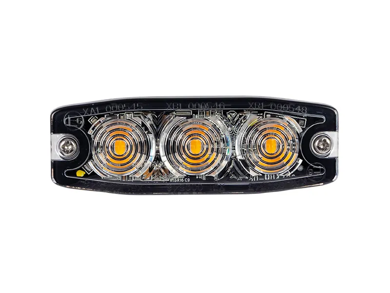AXIXTECH plonas LED įspėjamasis žibintas, oranžinis, 19 režimų, ECE R65 - Attēls 2