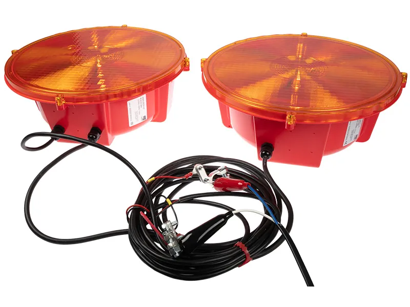 LED Įspėjamasis Žibintų Komplektas 12/24V, 4 LED Didelės Galios Diodai, EN12352 Sertifikuotas - Ledbarzibintai.lt