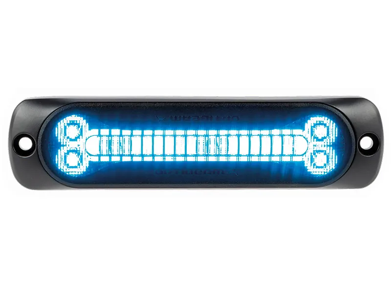 OPTIBEAM Dark Phantom SX6 LED horizontalus signalinių žibintų komplektas, 12-24V, ECE R65 sertifikatas