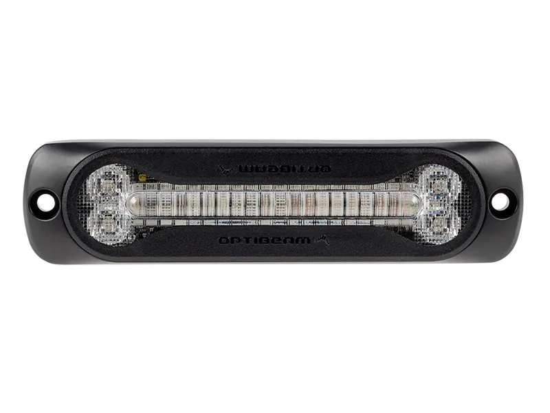 OPTIBEAM Dark Phantom SX6 LED horizontalus signalinių žibintų komplektas, 12-24V, ECE R65 sertifikatas - Attēls 2