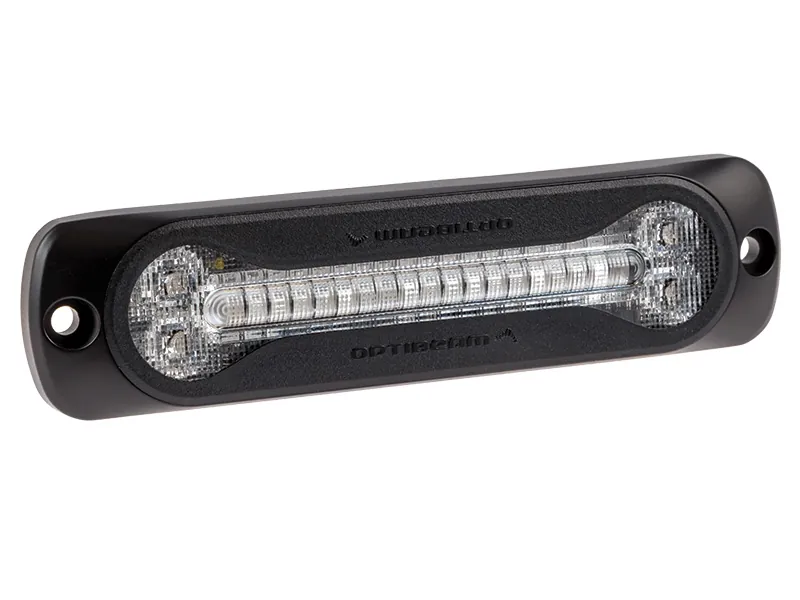 OPTIBEAM Dark Phantom SX6 LED horizontalus signalinių žibintų komplektas, 12-24V, ECE R65 sertifikatas - Attēls 4