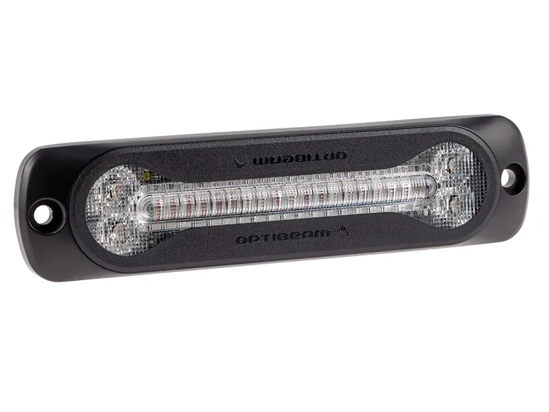 OPTIBEAM Dark Phantom SX6 LED Horizontalus Signalinių Žibintų Blokas, Raudonas, 12-24V, ECE R65, Aliuminio Korpusas - Attēls 3
