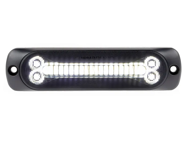 OPTIBEAM Dark Phantom SX6 LED horizontalus signalinis žibintas, 12-24V, Aliuminis korpusas, 24 LED
