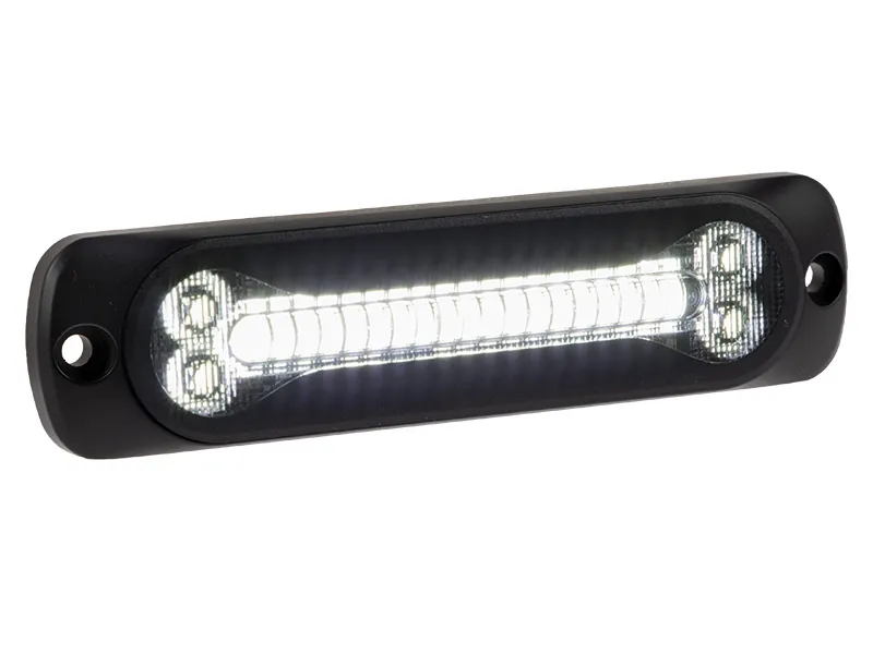 OPTIBEAM Dark Phantom SX6 LED horizontalus signalinis žibintas, 12-24V, Aliuminis korpusas, 24 LED - Attēls 3
