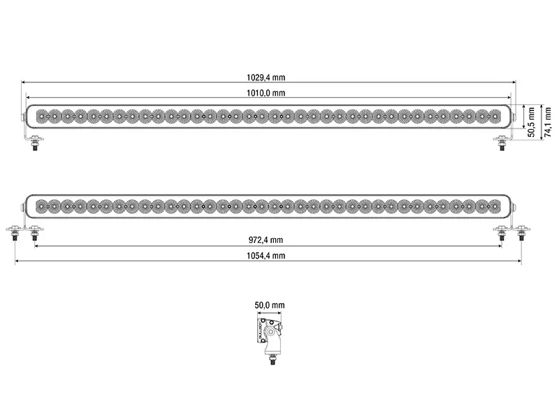 BULLBOY PROLINE REACTOR SINGLE 1010 LED Darbinis Žibintas - 36 LED, 30000lm, 10-30V, 5600K - Attēls 3
