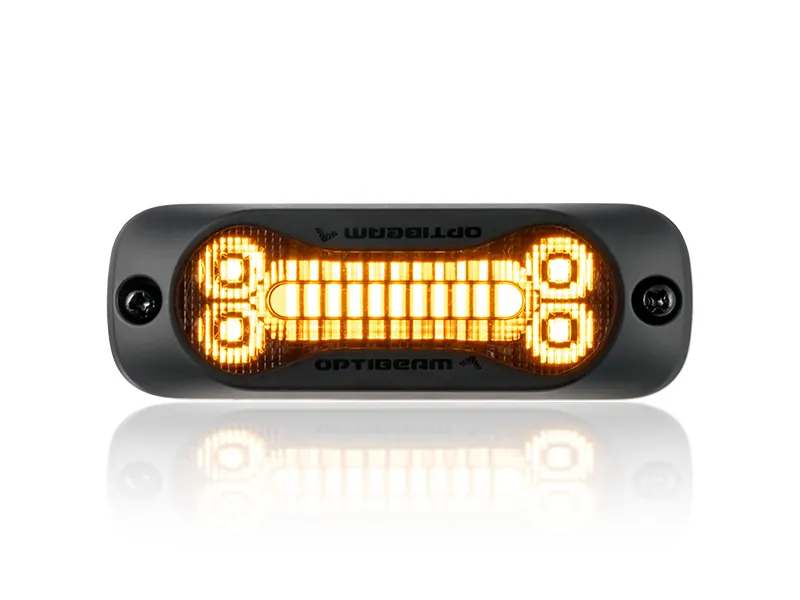OPTIBEAM Dark Phantom SX3 LED įspėjamasis žibintas, oranžinis, ECE R65 Class 2 - Ledbarzibintai.lt