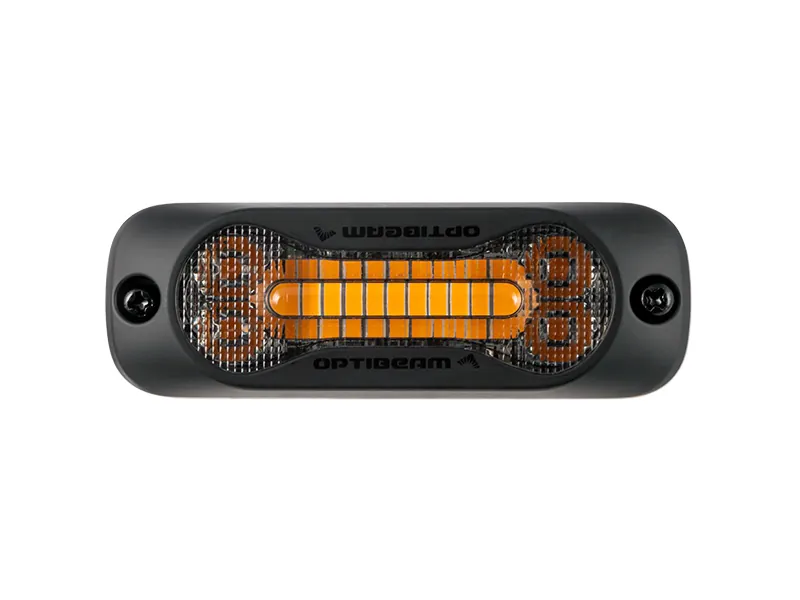 OPTIBEAM Dark Phantom SX3 LED įspėjamasis žibintas, oranžinis, ECE R65 Class 2 - Attēls 2