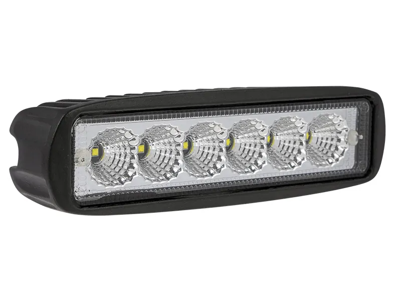BULLBOY Slim stačiakampis LED darbo žibintas 18W, 1440lm, 10-30V - Ledbarzibintai.lt