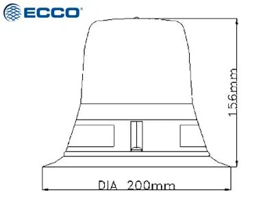 ECCO LED Švyturėlis Oro Uosto Technikai su Magnetiniu Pagrindu IP65 - Ledbarzibintai.lt