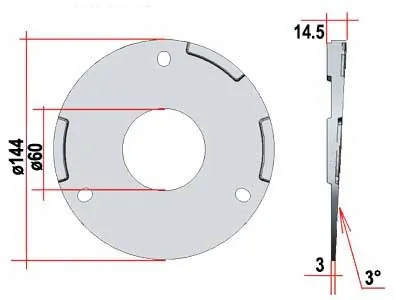 Universalus Švyturėlio Montavimo Pleištas - Nuožulnus 4° Kampo Adapteris iš NBR Medžiagos