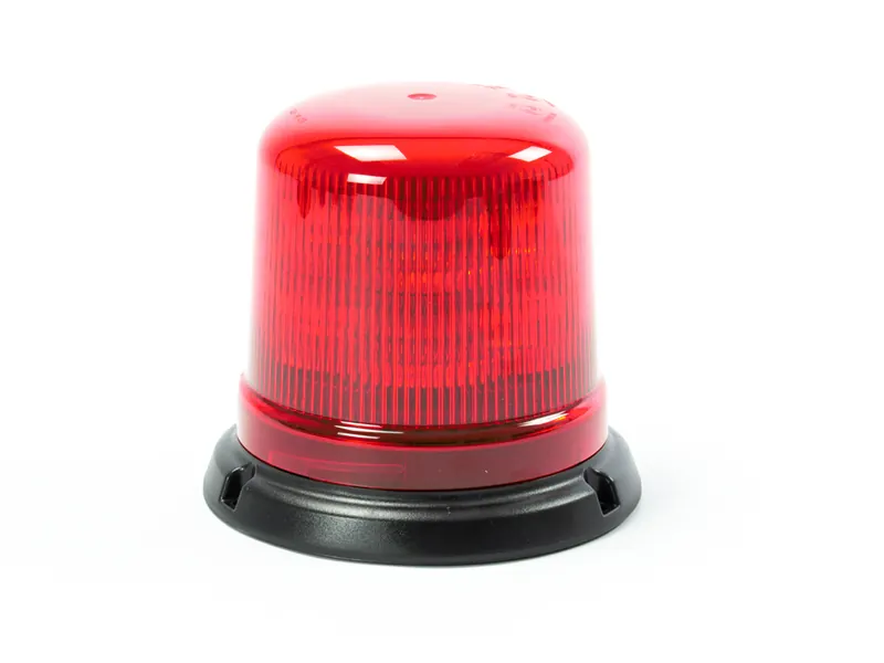 Axixtech LED Švyturėlis su Prisukamu Tvirtinimu, 10 Galingų Raudonų Diodų, 12-24V, IPX6, ECE R65 Klasė 1