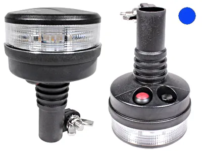 LED Švyturėlis Mini R65 12/24V Mėlynas su Tvirtinimu