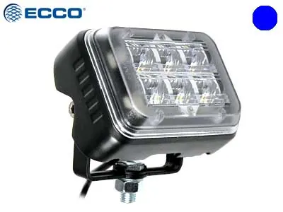 DeltaDesign Mėlynas LED Signalinis Žibintas su Aliuminio Rėmu, 10-30V, IP67, Sinchronizuojamas - Ledbarzibintai.lt