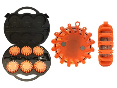 Įkraunamas LED įspėjamasis žibintų rinkinys su 9 mirksėjimo programomis, atsparus vandeniui ir smūgiams, 3.7V