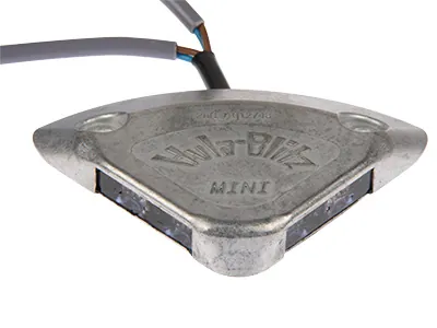 Hula-Blitz Geltona LED Automobilio Galinių Vartų Įspėjamoji Šviesa - 12-24V, 83x83mm - Attēls 2