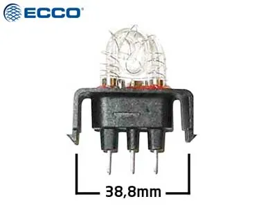 Ecco Xenon Lemputė su Juoda Baze, 10-30V - Švyturėlių Pakaitinis Elementas