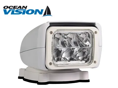 OCEAN VISION 30W Nuotolinio Valdymo LED Prožektorius su 360° Pasukimu, 12V, 5700K - Ledbarzibintai.lt