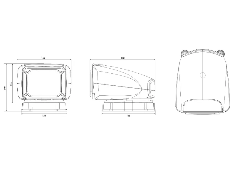 OCEAN VISION 30W Nuotolinio Valdymo LED Prožektorius su 360° Pasukimu, 12V, 5700K - Attēls 3