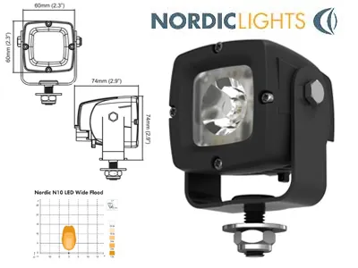 NORDIC LIGHTS Capella N10 LED Darbo Žibintas IP68 ADR - Ledbarzibintai.lt