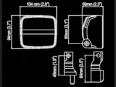 NORDIC LIGHTS LED Darbo Žibintas KL2001 IP68 1900lm Aliuminio Korpusas - Attēls 3