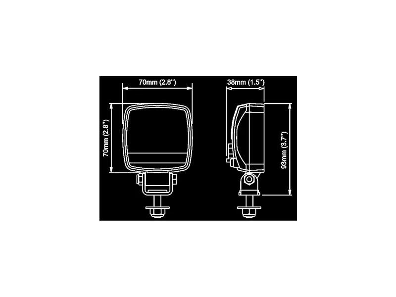 NORDIC LIGHTS KL1501 LED darbo žibintas 10W Flood, 12-24V - Attēls 3