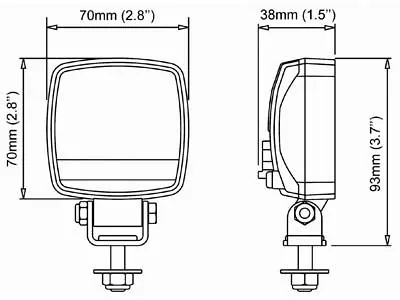 NORDIC LIGHTS LED Darbo Žibintas Compact 300lm IP68 - Attēls 2