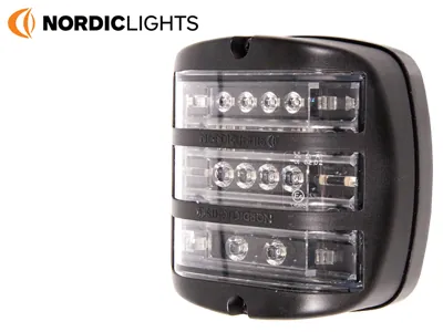 Nordic Lights LED Galinis Žibintas - 24V, Aliuminio Korpusas, IP21, Atsparus Vibracijoms ir Smūgiams