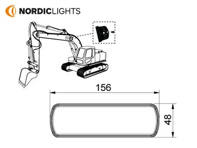NORDIC LIGHTS LED Darbinis Žibintas Flood 1800lm IP68 - Attēls 3