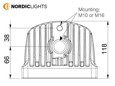 NORDIC LIGHTS LED Darbinis Žibintas Flood 2700lm IP6K9K - Attēls 4