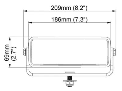 NORDIC LIGHTS LED Darbinis Žibintas Asymmetric 4800lm IP69K - Attēls 4