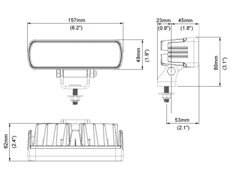 Nordic Lights Pictor GO 620 LED darbo žibintas - 1800lm, 5000K, 12-24V, atsparus dulkėms ir vibracijoms - Attēls 3