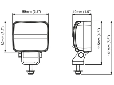 NORDIC LIGHTS LED Darbinis Žibintas N2201 IP68 EMC Sertifikuotas - Attēls 3