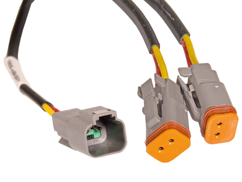 DEUTSCH Y-Connector Laidų Komplektas DT Serijos 2-pin Darbiniams Žibintams - Attēls 2