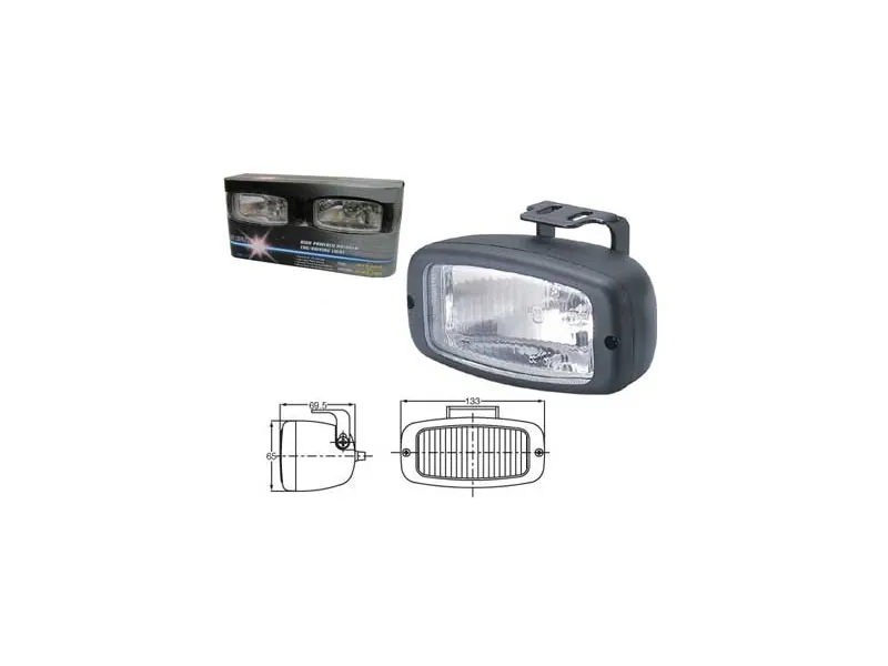 SIRIUS H3 tolimųjų šviesų žibintų komplektas 133x65mm su lemputėmis - Ledbarzibintai.lt