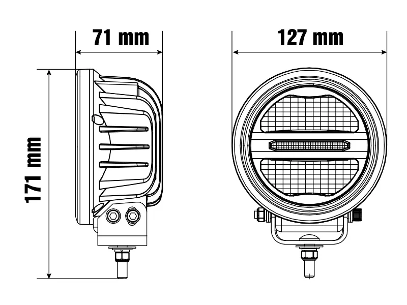 OPTIBEAM LED Bar Žibintas Savage 5 su 2000lm Tolimųjų Šviesų Sistema - Attēls 7