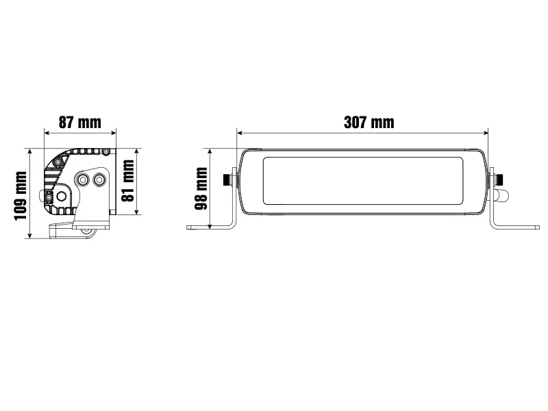 OPTIBEAM LED Bar Žibintas Savage 12 su Baltu ir Gintariniu Poziciniu Apšvietimu 4000lm - Attēls 11