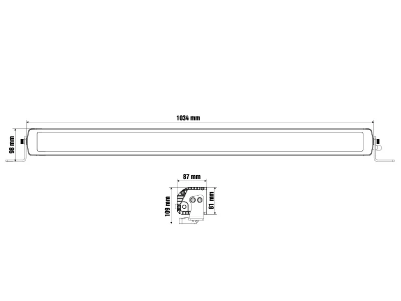 OPTIBEAM LED Bar Žibintas Savage 40 su 15000lm Tolimųjų Šviesų Sistema - Attēls 11
