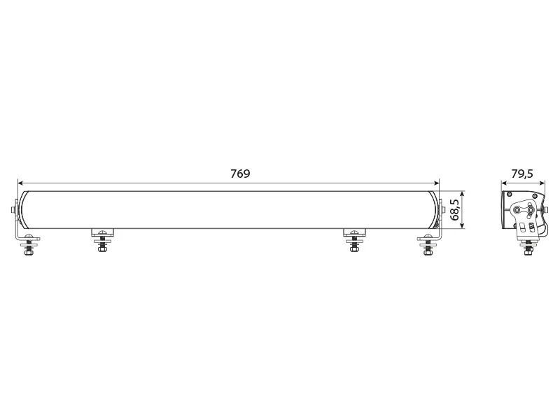 OPTIBEAM LED Bar Žibintas Super Captain Dual 800 Special 36000lm ECE - Attēls 9