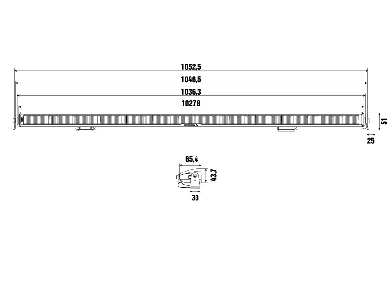 OPTIBEAM LED Bar Žibintas PURE 1025 High Beam 31300lm - Attēls 7