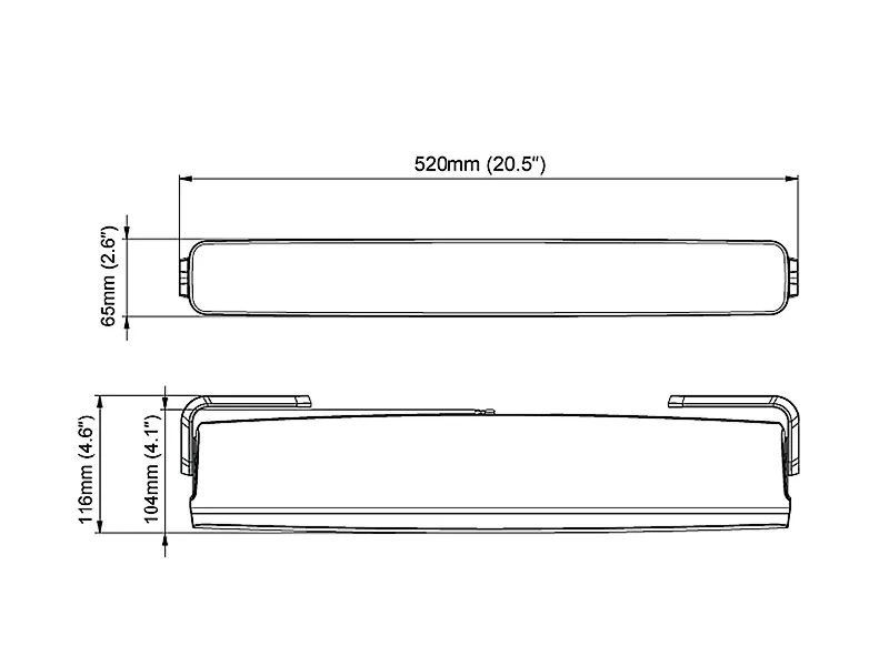 NORDIC LIGHTS Mirage LED bar žibintas 520mm, 6200/7100lm, 9-32V, R112 - Attēls 6
