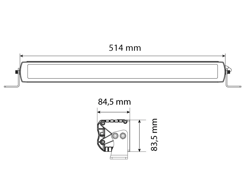 X-VISION LED Bar Žibintas Maxx 600 su 24 Osram LED 11040lm IP68 - Attēls 9
