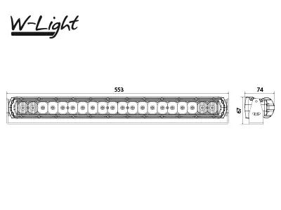 W-LIGHT LED Bar Žibintas Thunderbolt 9423lm Tolimųjų Šviesų - Attēls 5