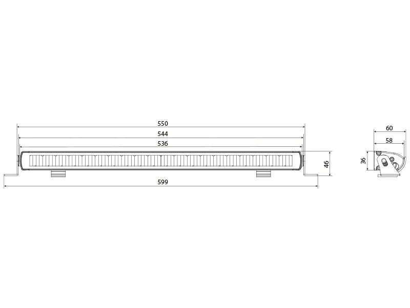 W-LIGHT LED Bar Žibintas Impulse 2.1 High Beam 12000lm IP68 - Attēls 4