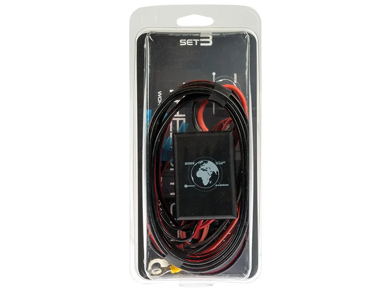 OPTIBEAM Universalus laidų komplektas trims žibintams 12/24V - iki 3x200W (12V) arba 3x400W (24V) - Attēls 2