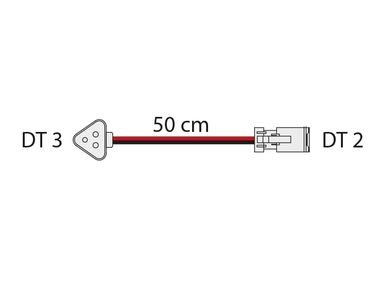 NAN DT3-DT2 Laidų Komplektas 50cm Elektros Instaliacijai - Ledbarzibintai.lt