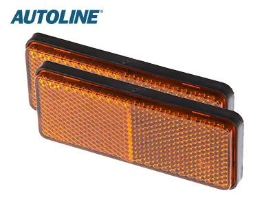 AUTOLINE Atšvaitų pora - Geltonos spalvos atšvaitai, 96x38mm, klijuojami - Attēls 3