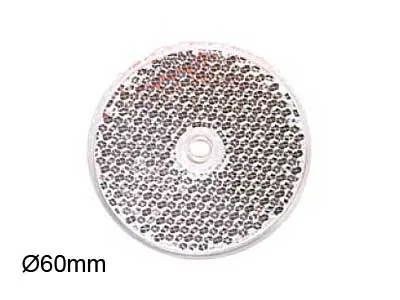 Skaidrus Atšvaitas Ø 60mm - Klijuojamas su Tvirtinimo Anga