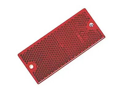 Raudonas Klijuojamas Atšvaitas 42x96mm - Automobiliams ir Sunkvežimiams